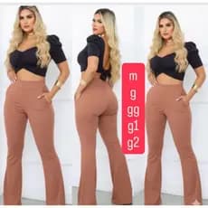 calças fler com bolso tecido grosso 38/40/42/44/46/48/50/52/54