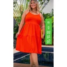 vestido alcinha gode rodado tamanho M G GG G1 G2