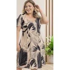 vestido rodado manga nesgado G GG G1 G2 44/46/48/50/52