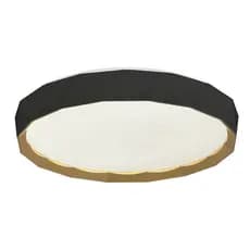 Plafon LED Glória Aço Redondo 485mm IP20 48W Bivolt CCT Ajustável - Preto