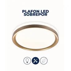 Plafon Luminaria Led Sobrepor 3 Cores 30w Bivolt