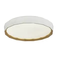 Plafon LED Glória Aço Redondo 485mm IP20 48W Bivolt CCT Ajustável - Branco