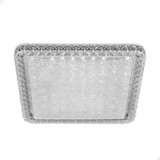 Plafon Shine LED Quad. 280mm Acrilico Pontilhado 18W - Bi Volt TCC Ajust