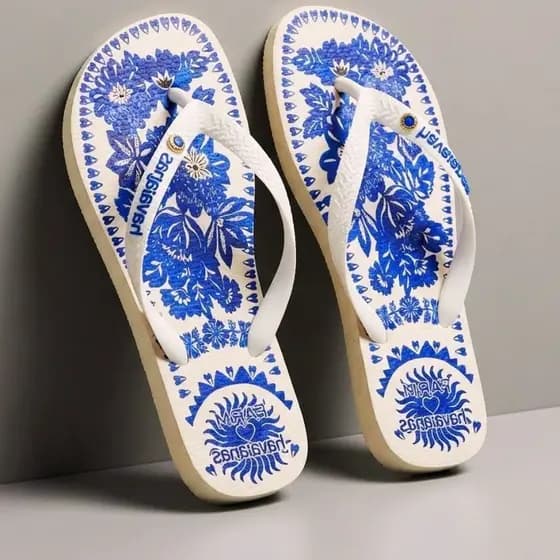 Chinelo Feminino Estampado Confortável Leve Macio