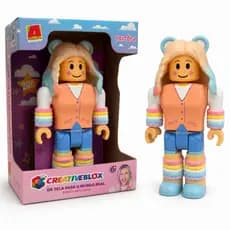 Boneca Yaszoca Oficial 20cm Articulado CreativeBlox Blox Royale Gamer Licenciado +3 Anos