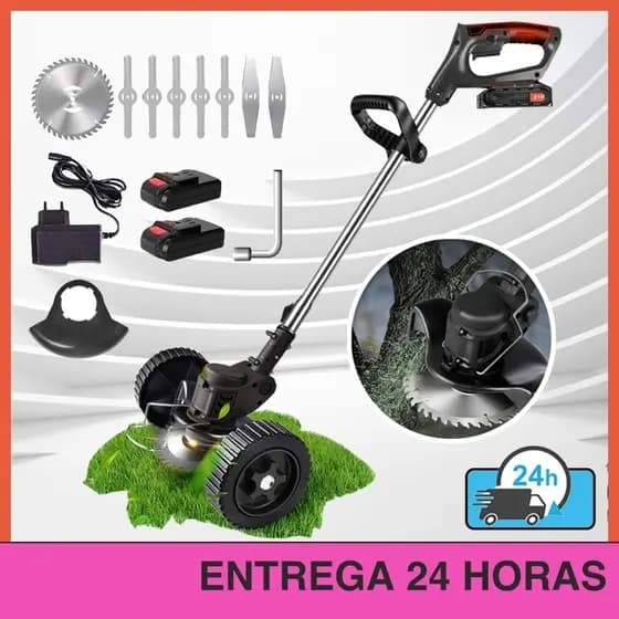 Aparador De Grama A Bateria Roçadeira Elétrica 48v 1580w Cortador de Grama
