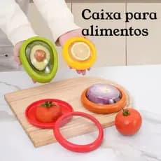 1UN OU 4unidades Caixa Reutilizável Para Economia De Alimentos Frutas Fresca Filme Armazenamento Recipiente