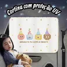 Cortina Protetor Para carros Solar Janela Bebê Infantil Carro pára-sol magnético lateral isolamento térmico