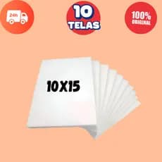 Telas Para Pintura 10x15cm Escolar Infantil Artesanato em Várias Quantidades