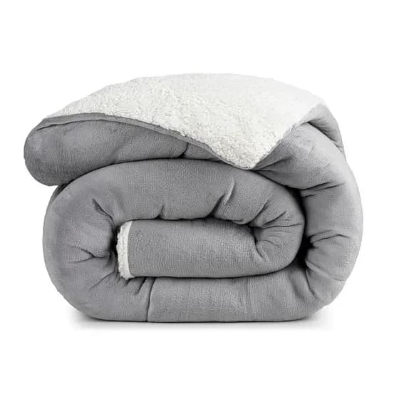 Coberdrom Casal King Sherpa Edredrom Pele de Carneiro Dupla Face Macio 2,60m x 2,40m