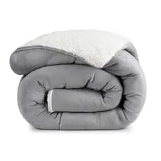 Coberdrom Casal King Sherpa Edredrom Pele de Carneiro Dupla Face Macio 2,60m x 2,40m