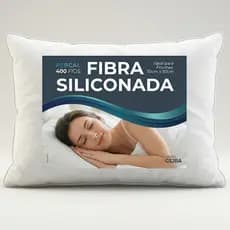 Travesseiro Gsjra Fibra Siliconizada 70x50cm Antialérgico Suporte Médio 360g Branco