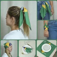 Faixa Multiuso Torcedor Decoração Copa do Mundo 2026 Seleção Brasileira