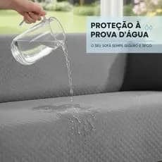 Capa Para Sofá Impermeável de 1/2/3/4 Lugares Protetor de Sofá Dupla Face Com Porta Objetos Premium