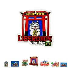 Imã de Borracha  Turístico São Paulo Liberdade Maneki Neko