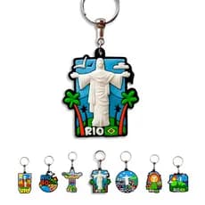 Chaveiro Emborrachado -Cristo Redentor -RJ Brasil