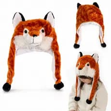 Touca Infantil Animal [animal] Pelúcia Fofa Quente Para Frio Inverno Fantasia Kids