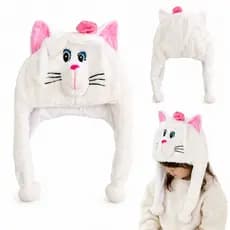 Touca Temática de Pelúcia Gatinho Infantil Ideal para o Frio