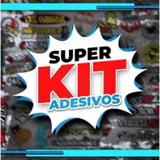 Kit Cartela 33 Adesivos Grandes para Caminhões, Moto, Biike, Carro - Alta Qualidade Promo