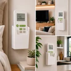 Porta Controle Remoto de Ar Condicionado - Tv - Ventilador - Universal - Suporte Parede - Dupla Face