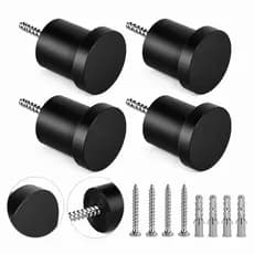 Kit 4/8 Pinos Suporte Redondo para Espelhos - Bolsas - Casacos - Toalhas - Use no Banheiro/Quarto