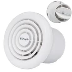 Exaustor e Ventilador Yesop 140mm Automático Para Banheiro e Quarto Cozinha Sala Casa Bivolt Yesop