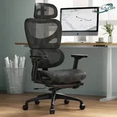 YESOP Cadeira Ergonômica Escritório Gamer Estudo Assento Zero Gravity Capacidade 150kg Cor Preto