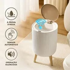Lixeira Inteligente Automática com Sensor de Movimento 10L Impermeável para Banheiro Cozinha Quarto Luxo YESOP
