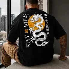 Camiseta Plus Size Masculino P ao G5 Camisa Streetwear Manga Curta 100% Algodão 30.1