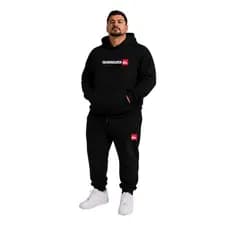 Conjunto Plus Size Blusa Moletom Com Capuz e Calça Masculino Casaco de Frio G1 AO G5