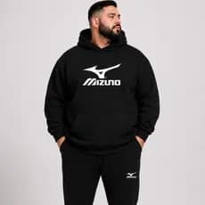 Conjunto Moletom Com Capuz e Bolso Calça Plus Size G1 AO G5 Masculino Lançamento