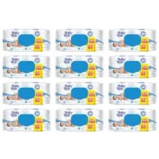 TOALHA UMEDECIDA BABY BYN BASIC 1200 FOLHAS (12UNDX100FLS)