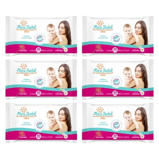 TOALHA UMEDECIDA MEU BEBÊ ULTRA 300 FOLHAS (6UNDX50FLS)