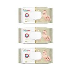 KIT TOALHA UMEDECIDA QUICK BABY PREMIUM CARE 300 FOLHAS (3UNDX100FLS) ALOE VERA