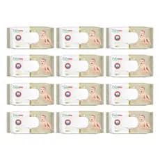 KIT TOALHA UMEDECIDA QUICK BABY PREMIUM CARE 1200 FOLHAS (12UNDX100FLS)