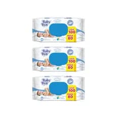 TOALHA UMEDECIDA BABY BYN BASIC 300 FOLHAS (3UNDX100FLS)