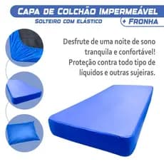 Capa para Colchão Impermeável Tamanho Solteiro Varias Medidas com Fronha Travesseiro