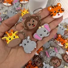 Kit 10/50 Chaveiros Safari Tema Festa Aniversário Chá de Bebê Lembrancinha Mimo