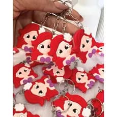 Chaveiro Tema Princesas Ariel Emborrachado 10/50 Unidades Festas Temáticas Lembrancinha