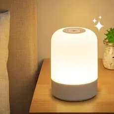 Lâmpada Led Recarregável Cabeceira Do Quarto Luz Noturna De Toque De 3 Cores LED-SUN