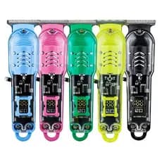 Máquina De Cortar Cabelo Profissional Smart Lcd Barbeador Elétrico Transparente Sem Fio USB-SUN