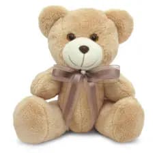 Urso de Pelúcia Articulado com Laço Antialérgico