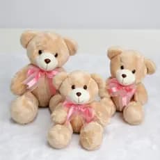 Urso de Pelúcia Trio de Urso Articulado para Nichos Antialérgicos