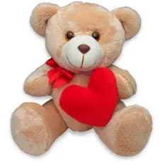 Urso de Pelúcia com Coração Articulado