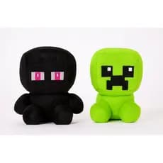 Pelúcia Gamer Monstrinho Verde ou Preto 20 cm Bordado