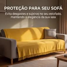 Manta 2,10 x 1,20 para sofá Capa Protetora Colcha Coberta 100% Algodão