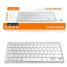 Teclado sem fio Bluetooth portátil Universal tecla macia Tablet iPad Mac Pc Notebook Design Slim