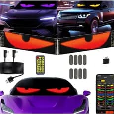 Painel de LED Luz Controle Remoto Dobrável Iluminação Rolagem Olho do diabo LED Caminhão Carro Pixel