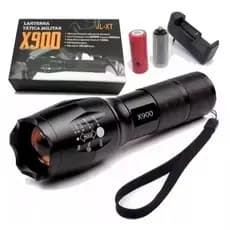 Lanterna Tática Com Zoom Militar X900 Profissional recarregavel