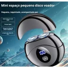 Barbeador Elétrico Masculino Recarregável à Prova d’Água | Portátil e Moderno